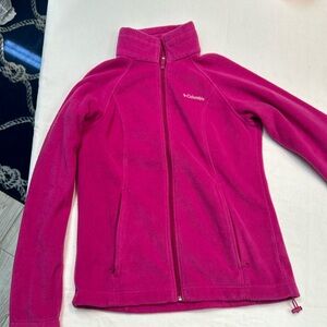 Pink fleece jacket